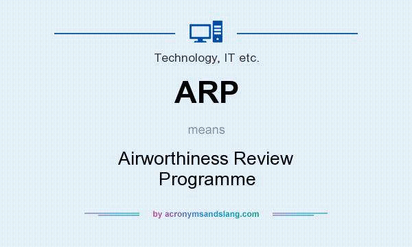What does ARP mean? It stands for Airworthiness Review Programme