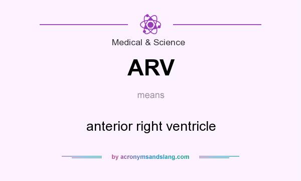What does ARV mean? It stands for anterior right ventricle