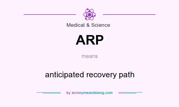 What does ARP mean? It stands for anticipated recovery path