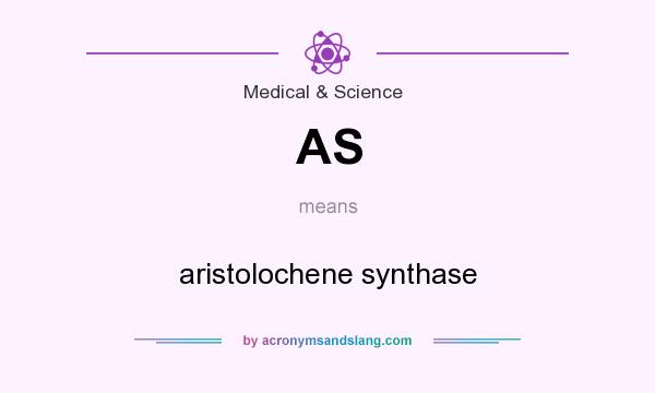 What does AS mean? It stands for aristolochene synthase