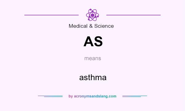 What does AS mean? It stands for asthma