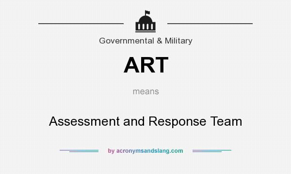 What does ART mean? It stands for Assessment and Response Team