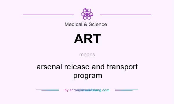 What does ART mean? It stands for arsenal release and transport program