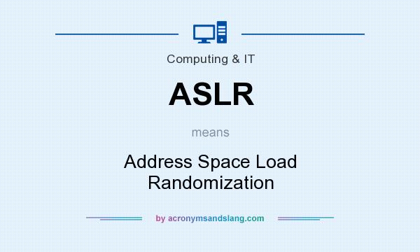 What does ASLR mean? It stands for Address Space Load Randomization