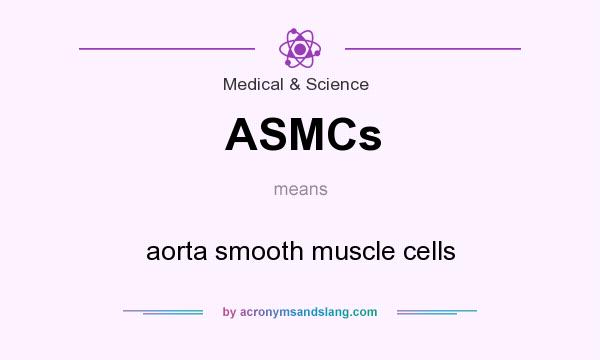 What does ASMCs mean? It stands for aorta smooth muscle cells