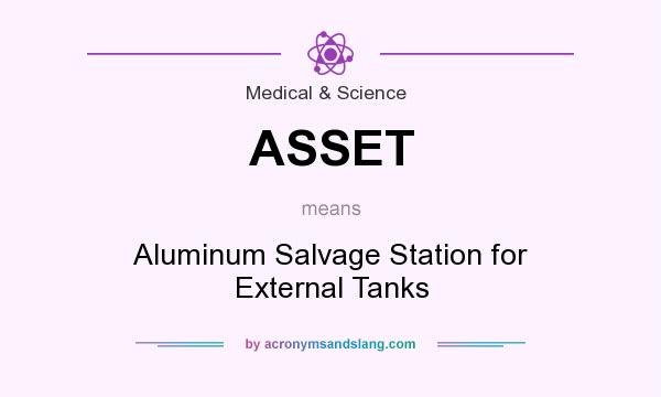 What does ASSET mean? It stands for Aluminum Salvage Station for External Tanks