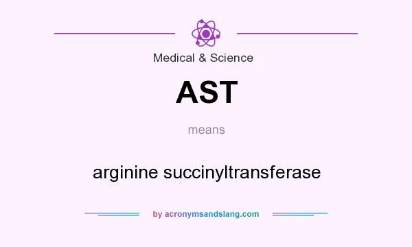 What does AST mean? It stands for arginine succinyltransferase