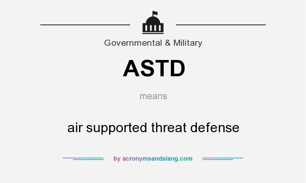What does ASTD mean? It stands for air supported threat defense