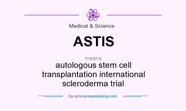 What does ASTIS mean? It stands for autologous stem cell transplantation international scleroderma trial
