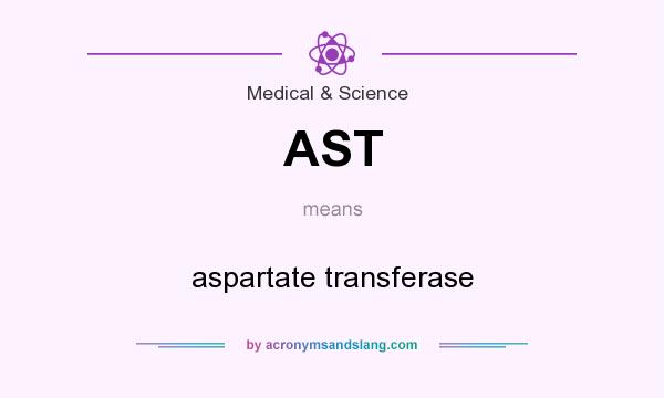 What does AST mean? It stands for aspartate transferase