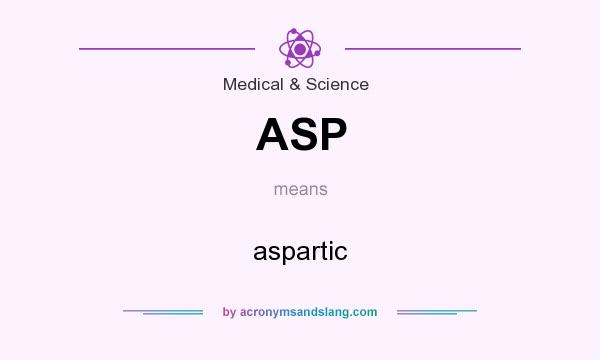 What does ASP mean? It stands for aspartic