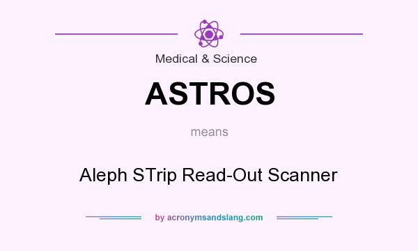 What does ASTROS mean? It stands for Aleph STrip Read-Out Scanner