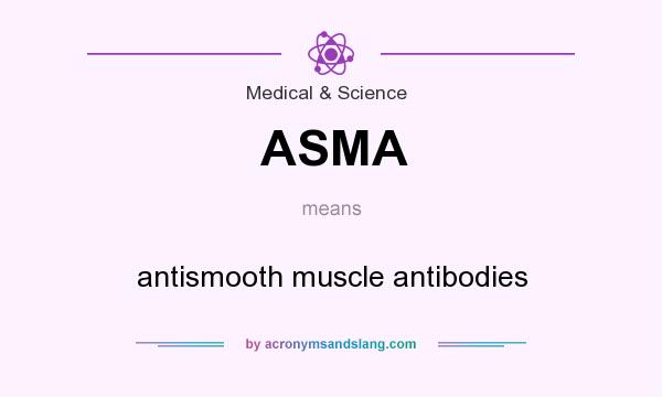 What does ASMA mean? It stands for antismooth muscle antibodies