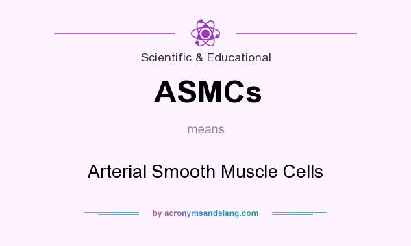 What does ASMCs mean? It stands for Arterial Smooth Muscle Cells