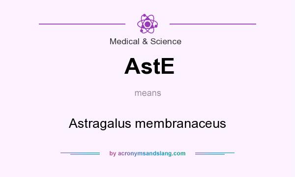 What does AstE mean? It stands for Astragalus membranaceus