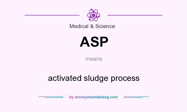 What does ASP mean? It stands for activated sludge process