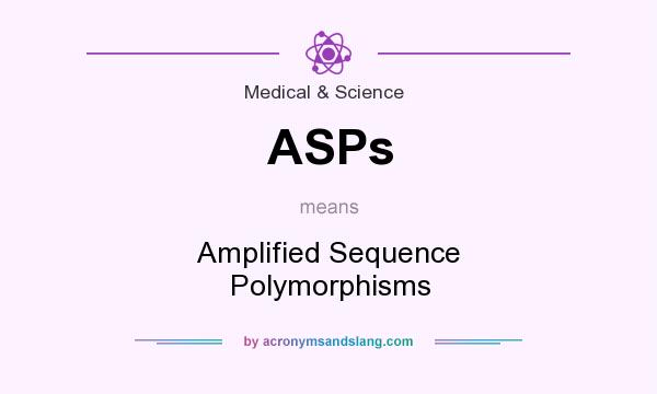 What does ASPs mean? It stands for Amplified Sequence Polymorphisms