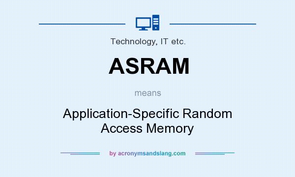 What does ASRAM mean? It stands for Application-Specific Random Access Memory