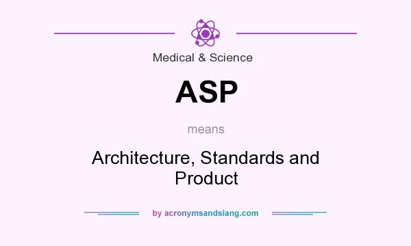 What does ASP mean? It stands for Architecture, Standards and Product
