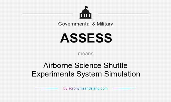 What does ASSESS mean? It stands for Airborne Science Shuttle Experiments System Simulation
