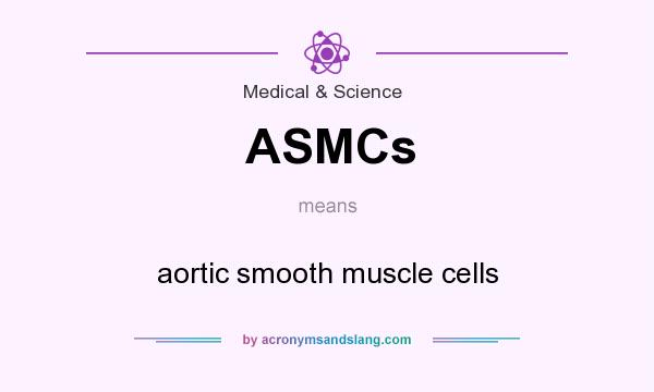 What does ASMCs mean? It stands for aortic smooth muscle cells