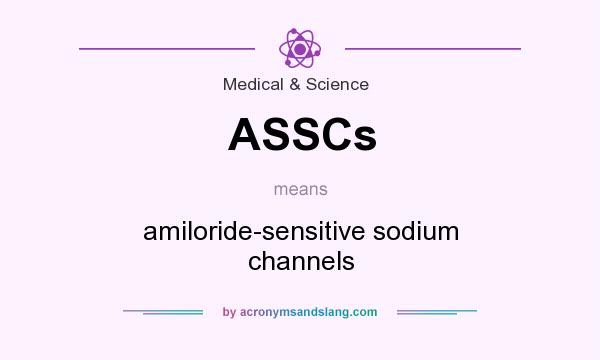 What does ASSCs mean? It stands for amiloride-sensitive sodium channels
