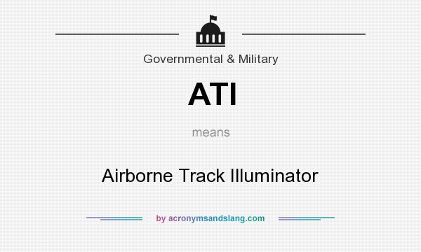 What does ATI mean? It stands for Airborne Track Illuminator