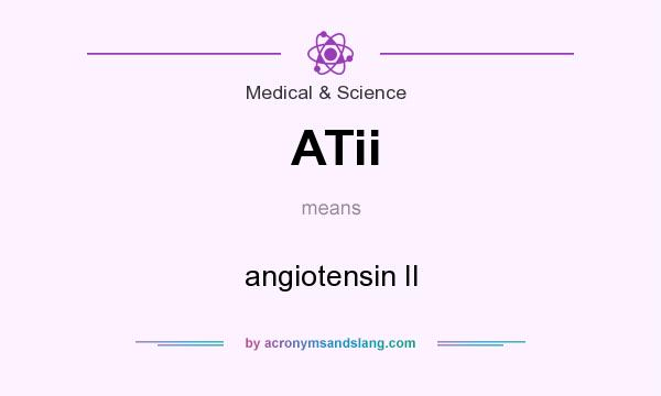 What does ATii mean? It stands for angiotensin II