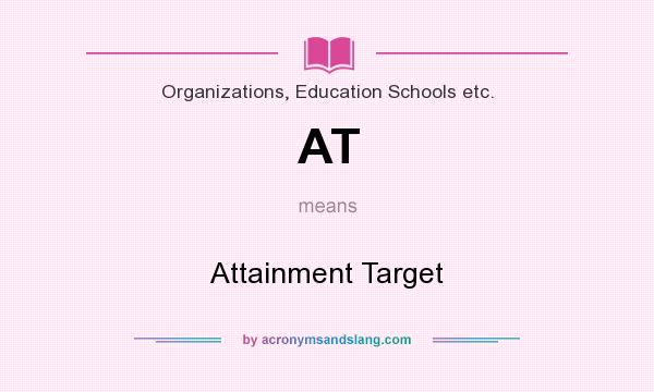 What does AT mean? It stands for Attainment Target