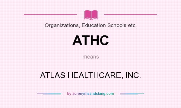 What does ATHC mean? It stands for ATLAS HEALTHCARE, INC.