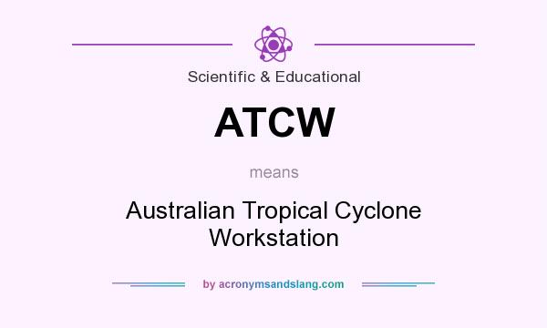 What does ATCW mean? It stands for Australian Tropical Cyclone Workstation