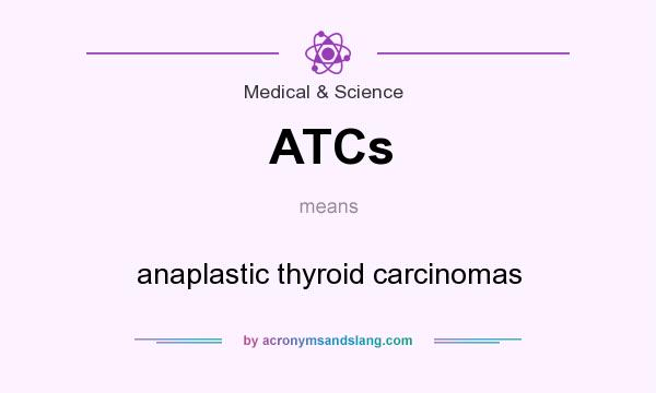 What does ATCs mean? It stands for anaplastic thyroid carcinomas