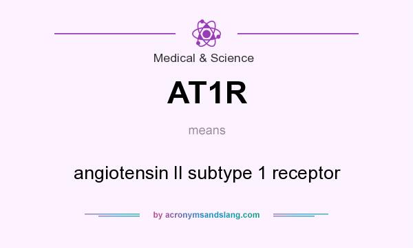 What does AT1R mean? It stands for angiotensin II subtype 1 receptor
