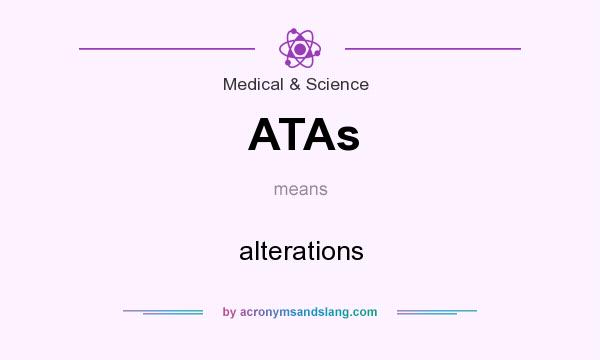What does ATAs mean? It stands for alterations