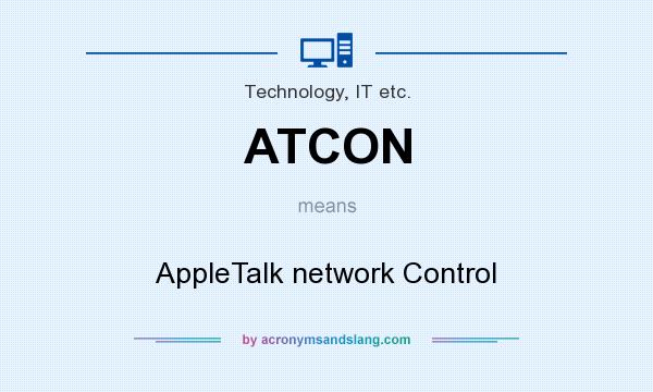 What does ATCON mean? It stands for AppleTalk network Control