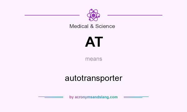 What does AT mean? It stands for autotransporter