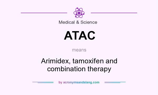What does ATAC mean? It stands for Arimidex, tamoxifen and combination therapy