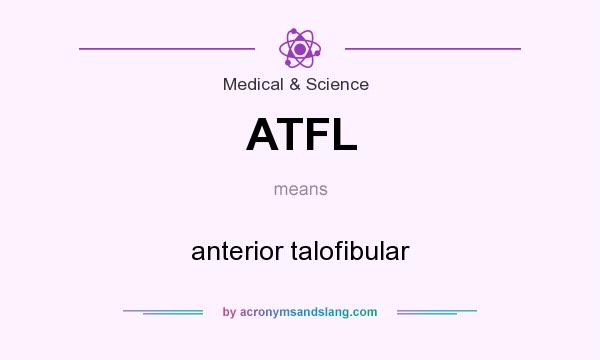 What does ATFL mean? It stands for anterior talofibular