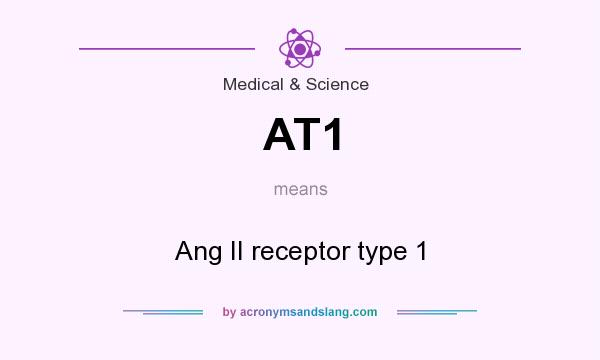 What does AT1 mean? It stands for Ang II receptor type 1