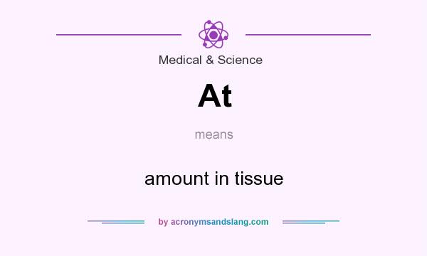 What does At mean? It stands for amount in tissue