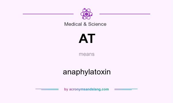 What does AT mean? It stands for anaphylatoxin