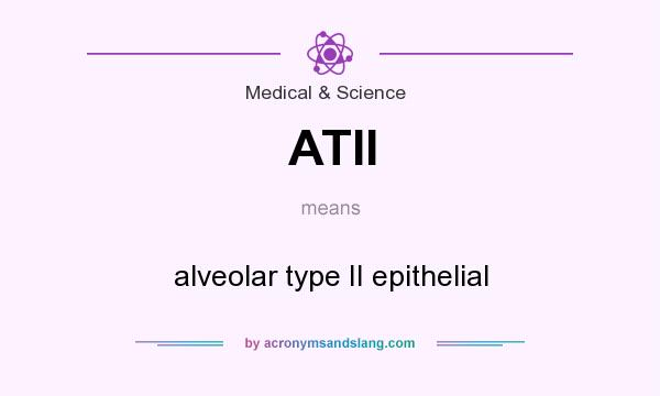 What does ATII mean? It stands for alveolar type II epithelial