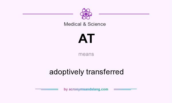 What does AT mean? It stands for adoptively transferred