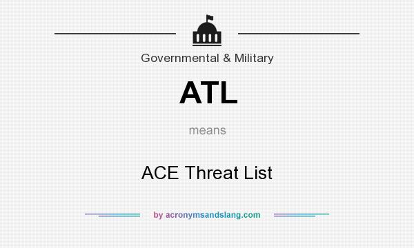 What does ATL mean? It stands for ACE Threat List