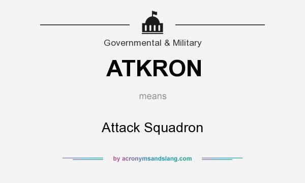 What does ATKRON mean? It stands for Attack Squadron