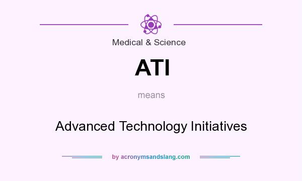What does ATI mean? It stands for Advanced Technology Initiatives