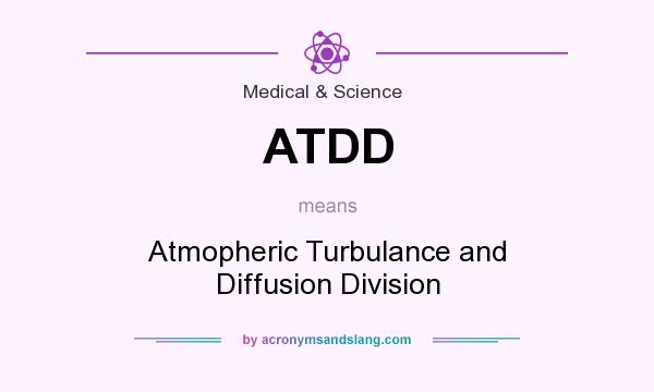 What does ATDD mean? It stands for Atmopheric Turbulance and Diffusion Division