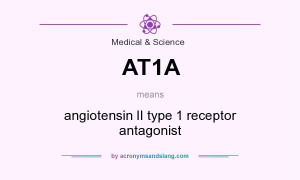 What does AT1A mean? It stands for angiotensin II type 1 receptor antagonist