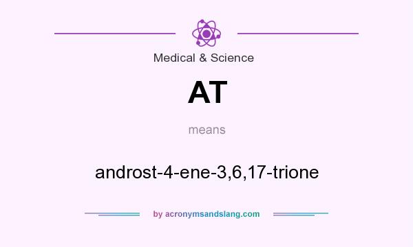 What does AT mean? It stands for androst-4-ene-3,6,17-trione