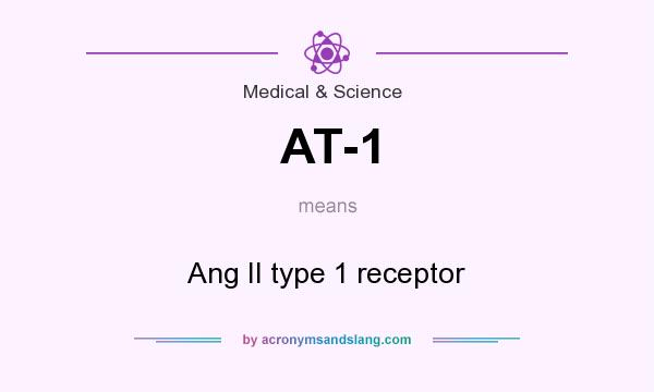 What does AT-1 mean? It stands for Ang II type 1 receptor